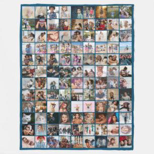 108 FotoCollage Einzigartige Personalisierte DIY-A Fleecedecke