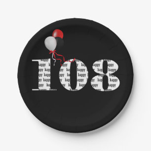 108. Geburtstagsballons Pappteller
