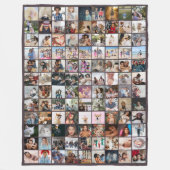 108 Photo Collage  Unique Personalized DIY Custom Fleecedecke (Vorderseite)