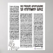 108 Positive Bejahungen für das Girls Poster (Vorne)