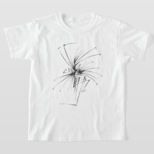 108 Schwarz-Weiß-Abstrakt-Tribal-Tätowierungskunst T-Shirt