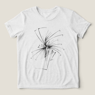 108 Schwarz-Weiß-Abstrakt-Tribal-Tattoo-Kunst Tri-Blend Shirt