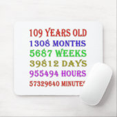109. Geburtstag - Meilensteine Mousepad (Mit Mouse)