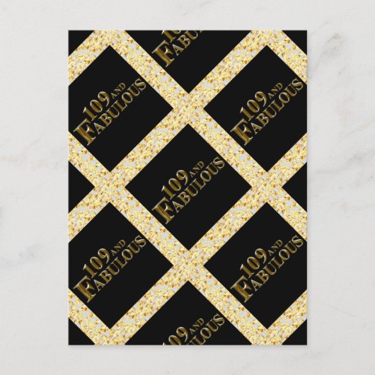 109 Geburtstag Postkarte (Vorderseite)