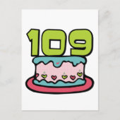 109. Geburtstagskuchen Postkarte (Vorderseite)