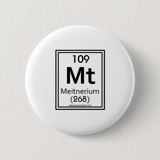 109 Meitnerium Button (Vorderseite)