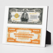 10.000 $ Gold Certificate Bank Note 1934 Fotoplatte (Seite)