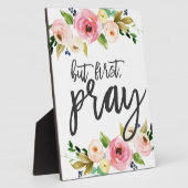 10.00 Uhr Aber zuerst, Beten, Blumengebet Boho Fotoplatte