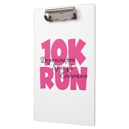 10.00 Uhr Laufen rosa Sportlauf Klemmbrett (Links)