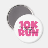10.00 Uhr Laufen rosa Sportlauf Magnet (Vorderseite/Rückseite)
