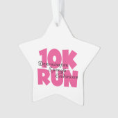 10.00 Uhr Laufen rosa Sportlauf Ornament (Vorderseite)