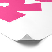 10.00 Uhr Laufen rosa Sportlauf Poster (Ecke)