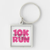 10.00 Uhr Laufen rosa Sportlauf Schlüsselanhänger (Vorne)
