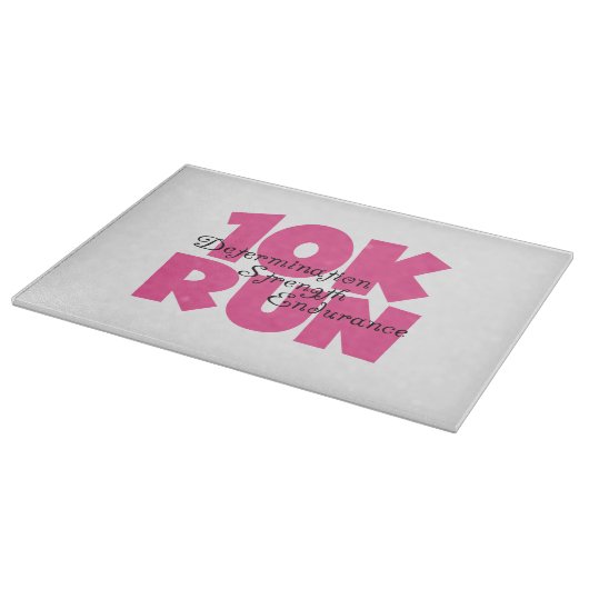 10.00 Uhr Laufen rosa Sportlauf Schneidebrett (Ecke)