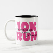 10.00 Uhr Laufen rosa Sportlauf Zweifarbige Tasse (Links)