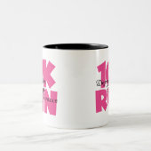 10.00 Uhr Laufen rosa Sportlauf Zweifarbige Tasse (Mittel)