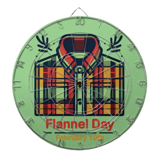 10.02. - Flannel Day Dartscheibe (vorne)