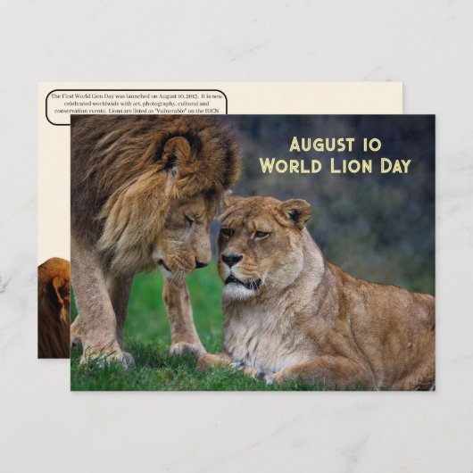 10.08. Weltleitstag Feiertagspostkarte (Vorne/Hinten)