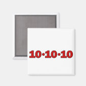 10-10-10: 10. Oktober 2010 Magnet (Vorderseite/Rückseite)