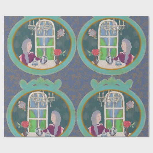 10:15 in LALATOWN Wrapping Paper 1 Geschenkpapier (Flach)