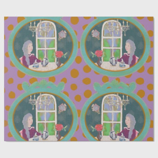 10:15 in LALATOWN Wrapping Paper 2 Geschenkpapier (Flach)