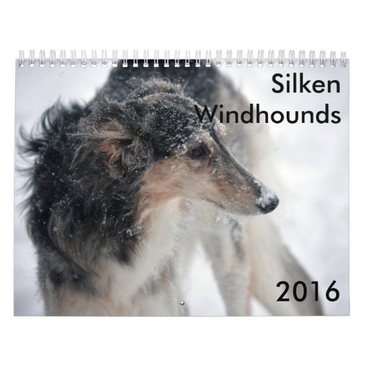 10 2016 seidener Windhounds Kalender (Titelbild)