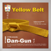 10-2 Gelbe Gürtel Do-jang-Poster Poster (Vorne)