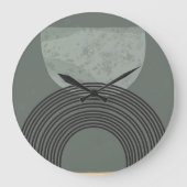 10,75" Geometrische Abstrakte Rundrundwand Große Wanduhr (Vorderseite)