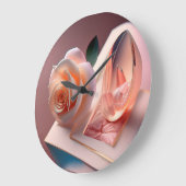 10,75" Runde Acrylwand-Uhr Große Wanduhr (Winkel)