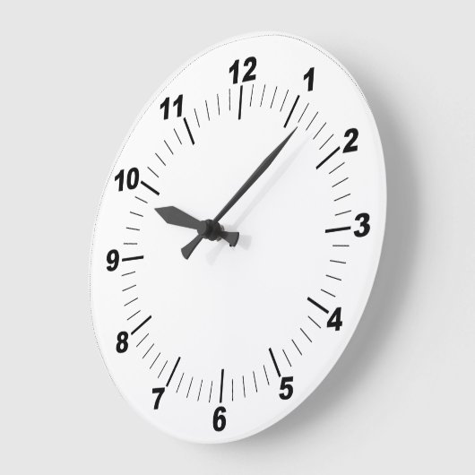 10,75" Runde Acrylwand-Uhr Große Wanduhr (Winkel)