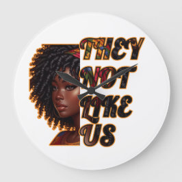 10,75" Rundwand-Uhr - sie mögen uns nicht Große Wanduhr