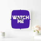 10,75" Wand-Uhr-Platz : MICH ANSEHEN Quadratische Wanduhr (Zuhause)