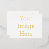 Gestalte deine eigene 10,8cm x 14,2cm Folien Postkarte (Vorderseite/Rückseite)