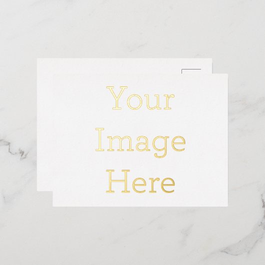 Gestalte deine eigene 10,8cm x 14,2cm Folien Postkarte (Vorderseite/Rückseite)