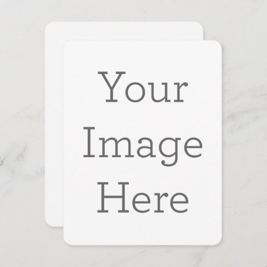 10,8x14cm abgerundete Karte matt selbst gestalten (Vorne/Hinten)