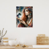 *~* 10 A100 Psychische Sinti und Roma Boho Frau Poster (Küche)