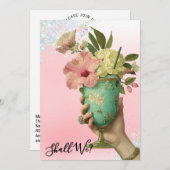 *~* 10 A101 FOTO Verziert Cocktail BACHELORETTE Einladung (Vorne/Hinten)