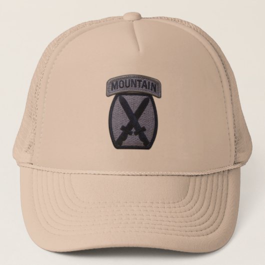 10. Alpendivision veterans Patch Hat Truckerkappe (Vorderseite)