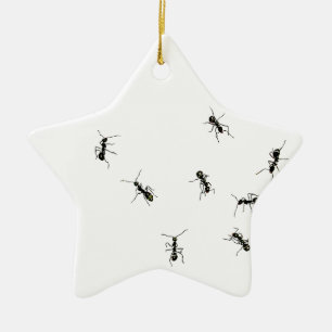 10 Ameisen Keramik Ornament