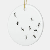 10 Ameisen Keramik Ornament (Links)