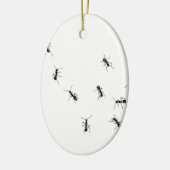 10 Ameisen Keramik Ornament (Links)