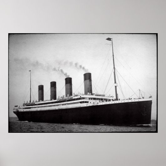 10. APRIL 1912 TITANISCHE ABTEILE VON SOUTHAMPTION POSTER (Vorne)