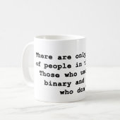 10 Arten Leute Kaffeetasse (Vorderseite Links)