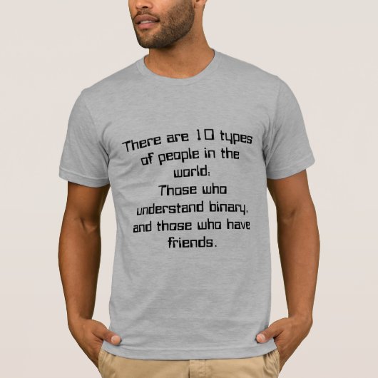 10 Arten Leute T-Shirt (Vorderseite)