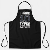10 Arten von Dad Jokes Binary Programmer BBQ Schürze (Vorderseite)