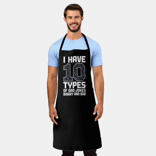 10 Arten von Dad Jokes Binary Programmer BBQ Schürze (Getragen)