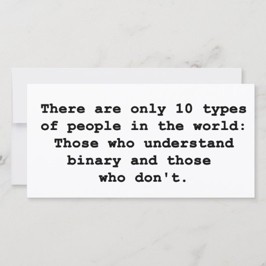 10 Arten von Menschen (Vorderseite)