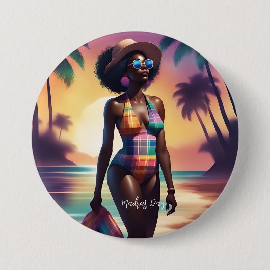 10. Ausgabe des Madras Day - Begrenzte Ausgabe #1 Button (Vorderseite)