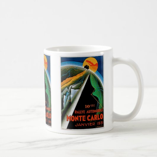 10. Automobile Kundgebung de Monte Carlo Kaffeetasse (Rechts)
