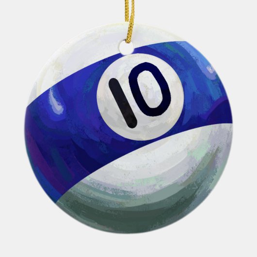 10 Ball Keramikornament (Vorne)